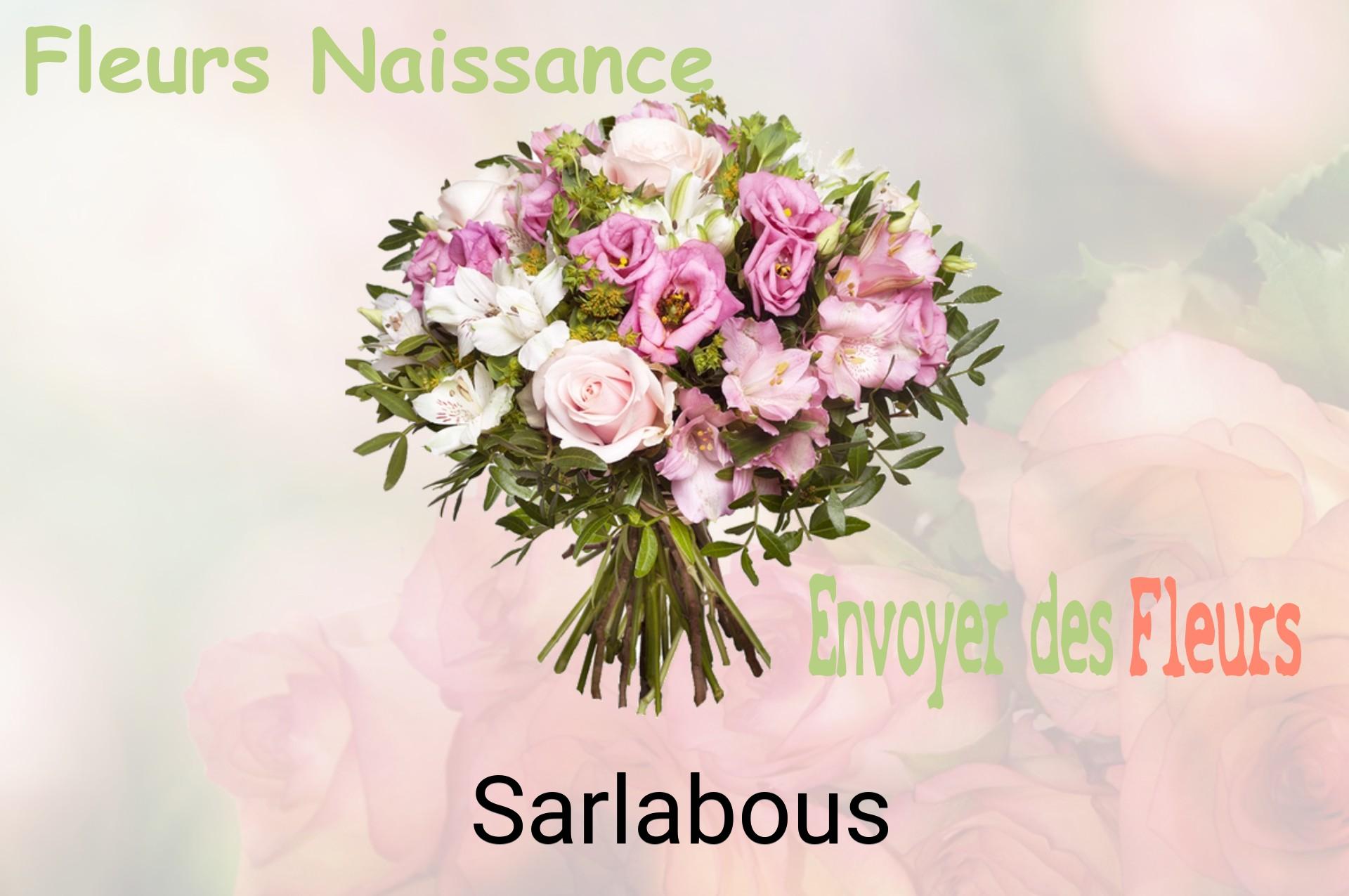 Bouquet de fleurs de naissance livré à Sarlabous